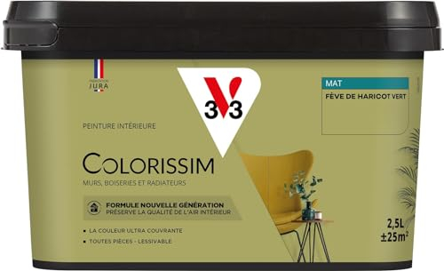 V33 Peinture multi-supports Colorissim® Fève de haricot vert Mat 2,5L