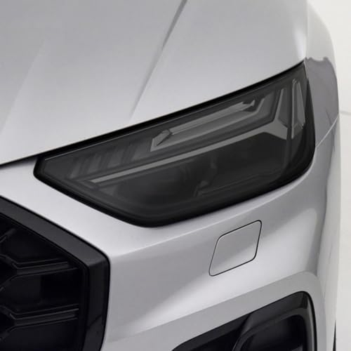 JCAKES Auto Scheinwerfer Schwarz Schutzfolie Transparent TPU Aufkleber für Audi Q5 SQ5 Quattro Facelift 2021 2022 2023
