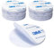 Matmar. 12uds 5x5cm Cierre Adhesivo Doble Cara Extrafuerte | Cinta adhesiva Doble Cara | 12 Hook and 12 Loop | (BLANCO REDONDO)