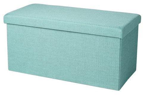 Urban Living Faltbare SITZBANK Aspect lin Aufbewahrungsbox Truhe Sitztruhe Staufach (Mint)