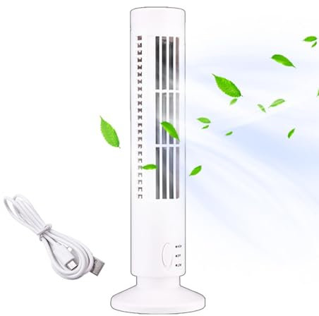 Ventilador de torre USB para escritorio, ventilador de escritorio USB portátil, ventilador de torre de barra de aire de escritorio de fuerte, ventilador de mesa portátil, ventilador de