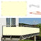 AYLFBFU Balkon Sichtschutz 1.5 x 9m Wind-und UV-Schutz, 165g/m² ca. 4mm Dick, Sichtschutz für Balkon Terrasse für den Gartenzaun oder Balkon, mit Ösen, Nylon Kabelbinder und Kordel, Milchweiß