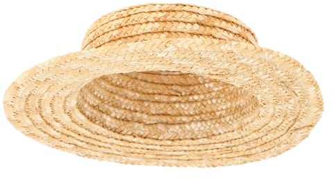 FOYTOKI Strohhut Kleines Deko Accessoire Mini Strohhut Gewebt Mikro Landschaft Hutornament Mini Hutfiguren DIY Puppenhut Hut DIY Requisite atur Webhut