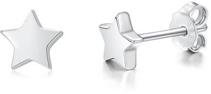 Deyanse 925 Sterling Silber Ohrstecker für Damen - Stern Ohrringe, Klein Schlafen Knorpel Stecker für Mehrere Piercings - Hypoallergene Schmuck Mit Geschenk Box