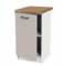 Küchenschrank Unterbau mit Arbeitsplatte 45 cm - Standregal mit Türen - ideal für kleine Küchen - praktischer Aufbewahrungsschrank - einfache Montage - universell anpassbar