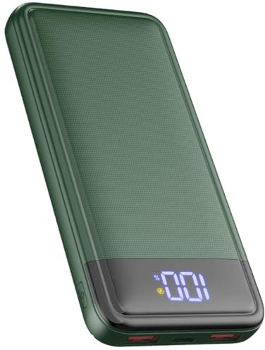Batterie Externe 13800mAh, Slimmest 22.5W Power Bank,Batterie Portable USB C (Entrée/Sortie) PD3.0 QC4.0 Charge Rapide Chargeur Portable avec Affichage LCD Compatible iPhone Samsung etc.(Vert)