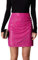Damen Pailletten Rock Glitzer Rock Kurz Mini Bodycon Wickel Hüftrock für Festliche Party Rosa L