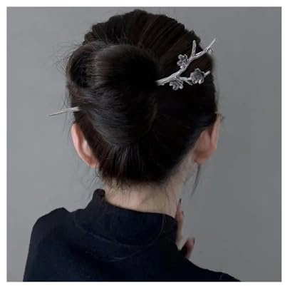 Haarnadel, Haarnadeln mit Blüte, für Damen, Haarschmuck, Hosta-Haarspange, chinesische Retro-Haarnadel, Retro-Haarnadel (03)