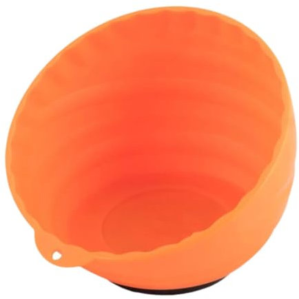 Amagogo Gym Chalk Bowl Chalk Holder Large Gym Chalk Container Storage Bowl for Fitness Rock Climbing Sports Barbell Weightlifting, Orange