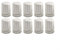 10Pcs Push-Fit White Plastic Radiator Cap, Radiator Valve Cap, M30×1.5 Hand Wheel Switches Underfloor Heating Manifold Accessories
