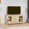 Woonisher Meuble TV 103x36,5x52 cm Bois de pin Massif Ensemble Meuble TV et Table Basse