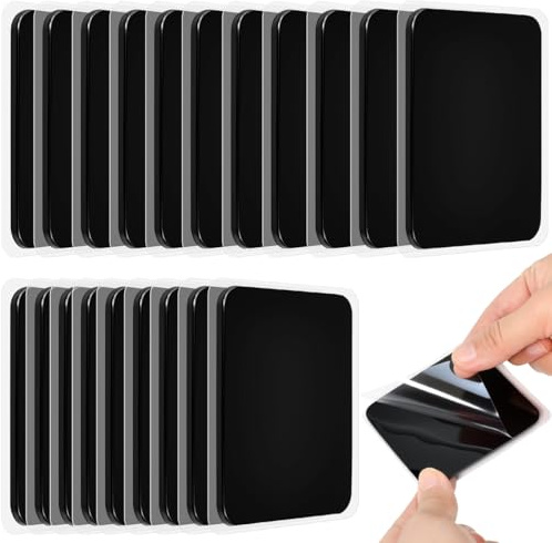 Kleemeiero 20 Stück Anti rutsch Pads Auto Antirutsch Pads Handy Auto Antirutschmatte 7.5x6.5x0.3cm Nano Gel Pad Waschbare Anti rutsch Matte Wiederverwendbar Antirutschpads für Halterung Kratzschutz