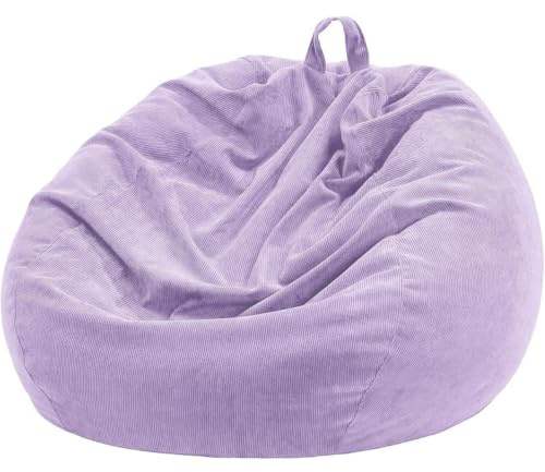 Nobildonna Bean Bag Chair Cover (No Filler) for Kids Beanbag Stuffed Animal Storage Without Filling Plush Toys Holder and Organizer Soft Premium Corduroy 200L | No Filler Washable Stuffed Animal Storage Beanbag Chair Cover 74 Extra Large Opening Premium Corduroy Bean Bag Cover