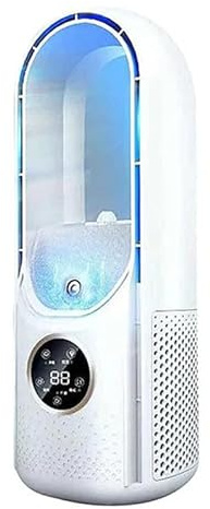 Generisch Tragbare Klimaanlage Ohne Flügel, Leise, Energiesparende Klimaanlage, Kleine Kühlgeräte, Klimaanlage Für Zuhause Und Büro, Klimaanlage Mit 100 Ml Wassertank (White)