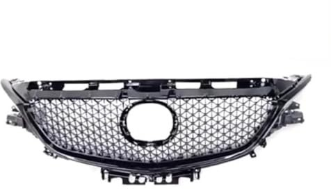 Front Bumper Grill For Mazda 6 For Atenza 2014-2019 Front Grille Racing Style Honeycomb Mesh Black Samurai Bumper Hood Intake Cover Grill Kit(2017-2019 Black)