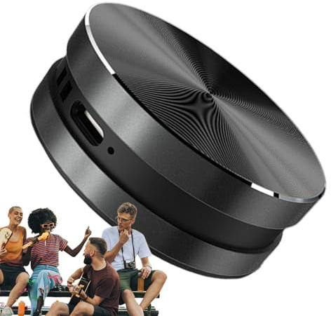 Haut-parleur à conduction osseuse – Unité d'entraînement par vibration, construction imperméable, pavé de contact magnétique, noyau de batterie rechargeable, miroir de salle de bain, voyage, camping