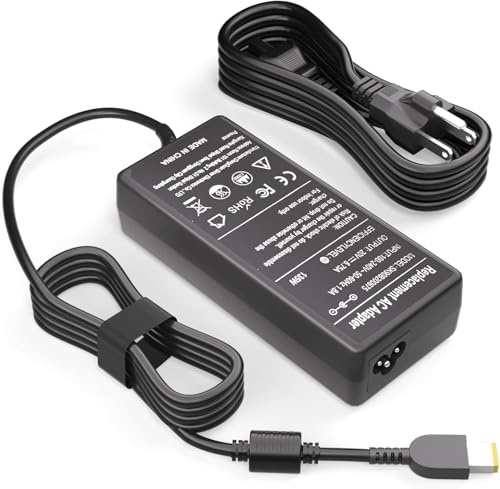 135W Charger Compatible with Lenovo Thinkpad Docking Station Power Cord, Slim Tip, for Universal Thunderbolt 3 4 Smart Essential Dock Gen 1 2, Ultra Pro Docking Station