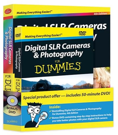 Digital SLR Cameras and Photography For Dummies Book + DVD Bundle