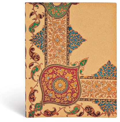 Paperblanks - Blumenpracht Paisley auf Elfenbein - Notizbuch Ultra Flexi Liniert - 176 Seiten, Ultra (230 x 180)