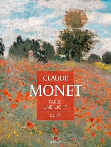 Claude Monet Kalender 2027 | Farbe und Licht | Stilvoller Kunst-Kalender im großen Hochformat (50x66 cm) | Impressionismus