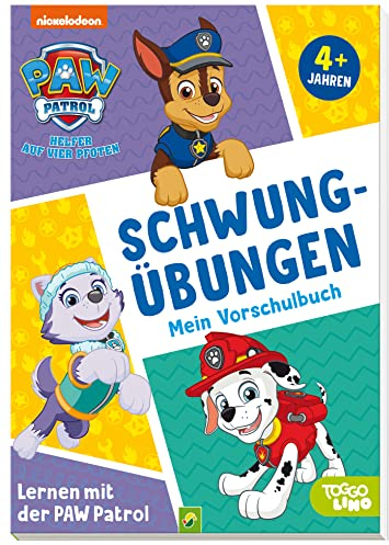 Lernen mit der PAW Patrol: Schwungübungen. Mein Vorschulbuch: Für Kinder ab 4 Jahren