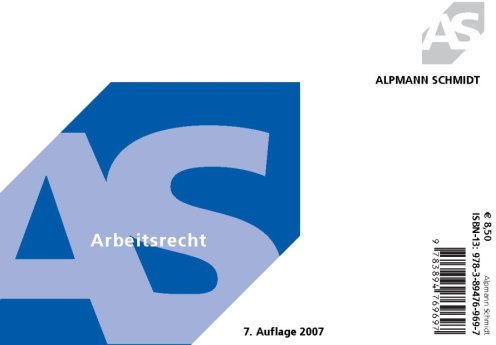 Alpmann-Cards, Karteikarten : Arbeitsrecht
