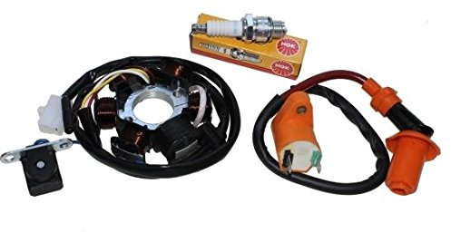 Lichtmaschine Zündspule Zündkerze - Set für Peut Speedfight 50 1 2 AC / LC
