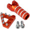 Motorrad Schalthebel und Bremshebel Schrittspitze Kit,Motorrad Hinten Bremspedal Schalthebelpedal für 125-530cc Dirt Bike 2004-2010 690SMC ENDURO SUPERMOTOR Orange