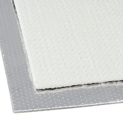 DL-Racing 50x100cm Alu-Fiberglas Hitzeschutzmatte selbstklebend Isoliermatte Hitzeschutzfolie | 5mm