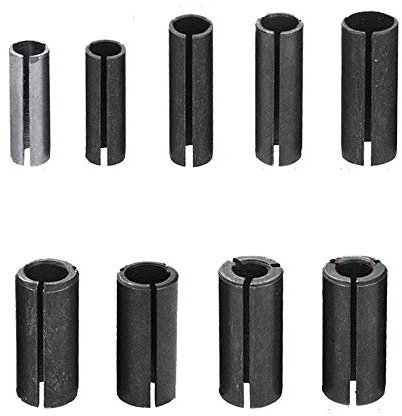 Eyech 9 verschiedene Größen Stahl Router Spannzange Driver Router Adapter Konverter für Holzbearbeitung Graviermaschine Werkzeug