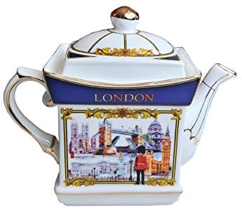 London Heritage Famous London Scenes Traditional Design Ceramic Teapot