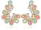 Banemi Zierliche Ohrringe, Ohrringe für Frauen Teardrop Bunte Cubic Zirkonia Friktion Back Ohrstecker Geburtstagsgeschenk