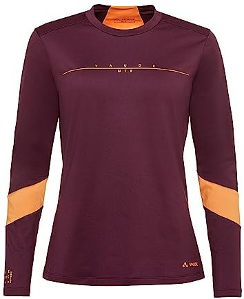 VAUDE Damen Women's Qimsa Ls Logo T-Shirt, Cassis, 38 EU
