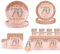 69Pcs Rose Gold 70th Birthday Party Tableware 16 Guests,70th Rose Gold Party Tableware Set are Crafted from High-Quality Paper for Men Women Birthday Gifts Party Supplies Reusability Table Decoration