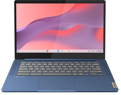 Lenovo IdeaPad Slim 3 Chromebook Gen 8 - Ordenador Portátil 14 FHD (MediaTek Kompanio 520, 4GB RAM, 64GB eMMC, Arm Mali-G52 2EE MC2 GPU, ChromeOS) BLU - Teclado QWERTY Español