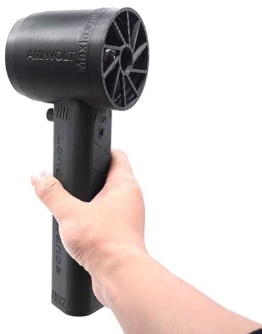 HEBEOT Extra großer bürstenloser Motor-Turbo-Lüfter, 64 Kanäle, bürstenloser Motor mit 64 mm Durchmesser, 400 W, Auto Föhnen, Hofreinigungswerkzeug