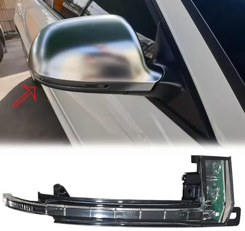 YFYANFEI Spiegelanzeige Blinker Für Audi A4/S4 A5/S5 A6/S6 A8/S8 Q3/SQ3 A3 8P, Auto Seitenansicht Rückspiegel Signal Licht Anzeigeleuchte Zubehör 8KD 949 101 / 8KD 949 102,Right