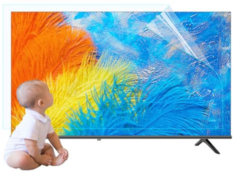 JQZWXX 43-75 Zoll Augenschonender TV Bildschirm Schutz für Blaulicht Und Blendungsreduktion, Blaulicht Anti-Kratz Folie Reduziert Augenbelastung, für LCD, LED, OLED & QLED 4K HDTV,75in1682x966mm