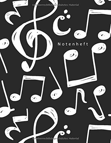 Notenheft: Notenheft zum Selberschreiben/Notenheft blanko/ Notizbuch für Lehrer Musiker und Komponisten/ 80 Seiten /Blanko Notenpapier Manuskript /Piano /Gitarre/ Violine/ Keyboard / DIN A4/Soft Cover