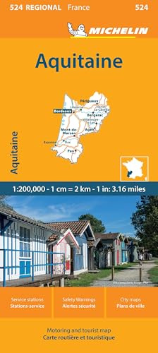 France: Aquitaine Map 524 (Michelin Maps, 524)