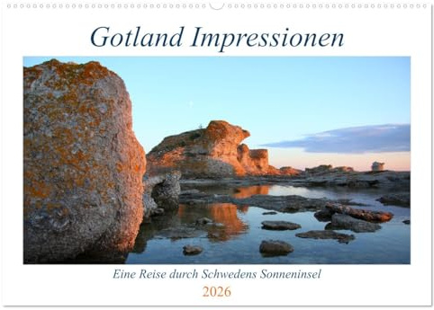 Gotland Impressionen (Wandkalender 2026 DIN A2 quer), CALVENDO Monatskalender: Faszinierende Bilderreise durch Gotland, Schwedens Sonneninsel (CALVENDO Natur)