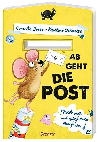 Ab geht die Post: Mach mit und wirf den Brief ein!. Briefkastenbuch zum Mitmachen für Kinder ab 2 Jahren