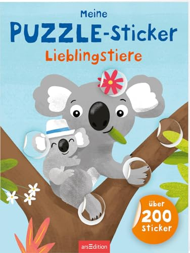 Meine Puzzle-Sticker – Lieblingstiere: Über 200 Sticker | Stickerheft zum Puzzeln ab 4 Jahren