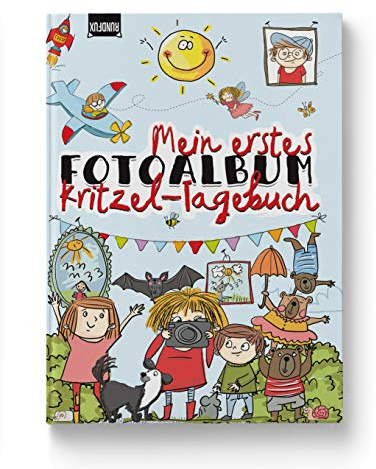 Mein erstes Kritzeltagebuch und Fotoalbum zum Eintragen von Erinnerungen für Kindergartenkinder und Schulkinder - RUNDFUX