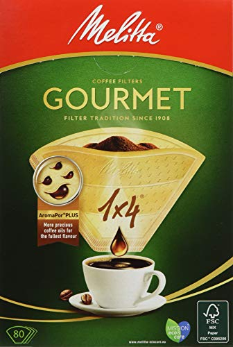 Melitta Size 1x4 Gourmet EU Aroma Zones Filterbags, Pack of 80