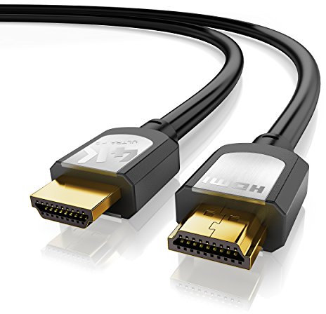 Sentivus HD100-20 4K HDMI Kabel (Ultra HD, 3D und ARC) auf HDMI 1.3, 1.4 und 2.0 kompatibel mit High Speed Ethernet und 3-fach Schirmung, 1x 2,00m, schwarz
