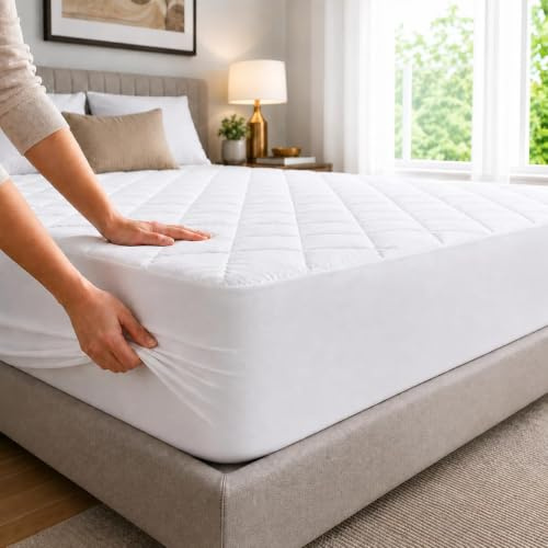 Casabella Extra Deep Quilted Matress Protector 12 Fitted Bed Cover Polycotton Mattress Protectors (Bunk bed, Quilt)