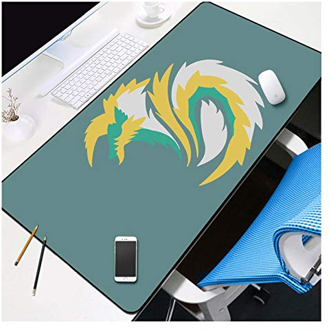 Mauspad Monster Hunter Speed Gaming Mouse pad,900X400mm Mousepad,Extended XXL Large Mousemat with 3mm-Thick Base,for notebooks, PC, O