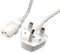1.8m Metre Kettle Lead Cable Moulded Power UK Plug Cord IEC C13 3 Pin White