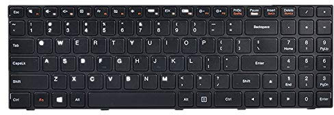 fqparts Replacement Teclado del Ordenador portátil para For Lenovo B50-10 Negro Versión en inglés de EE. UU.